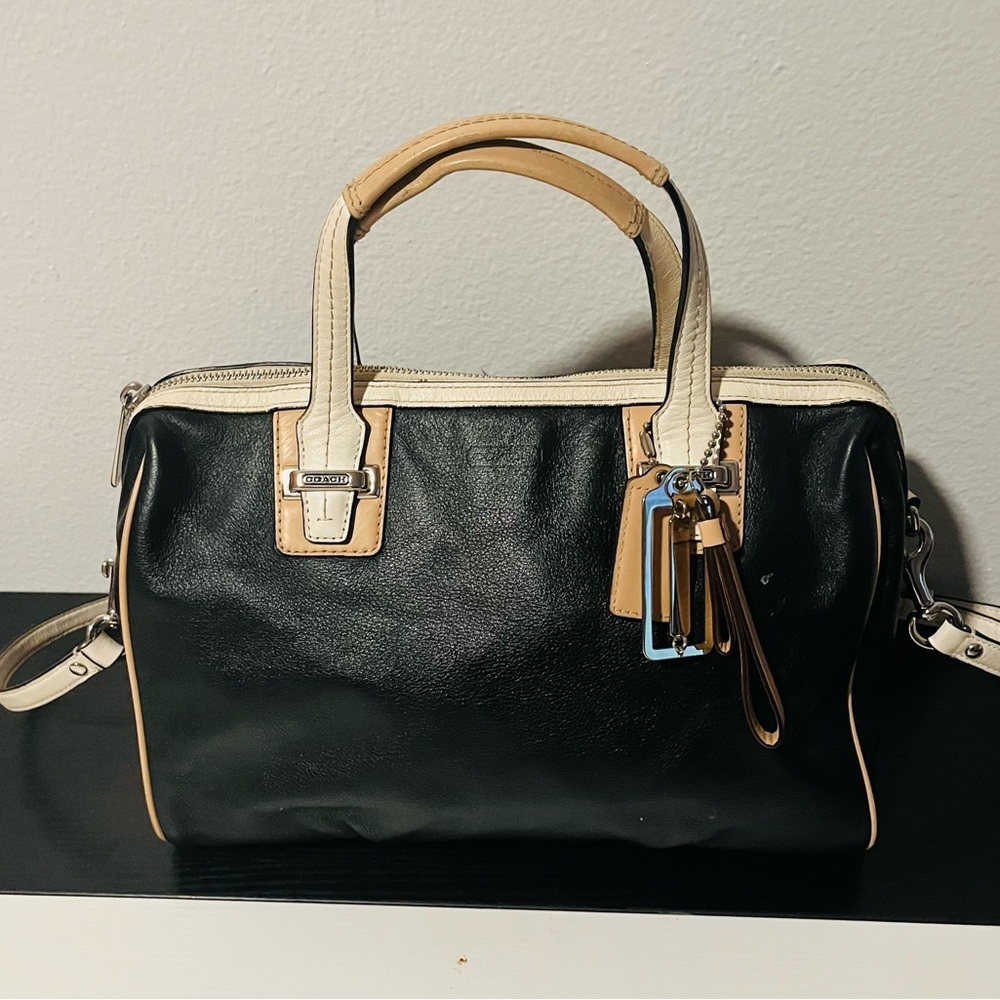COACH Leather Taylor Spectator Crossbody Satchel Authentic Designer Timeless - Picture 5 of 9